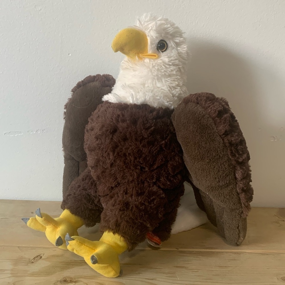 Wild Republic American Bald Eagle Bird Plush Stuffed Animal Soft Toy